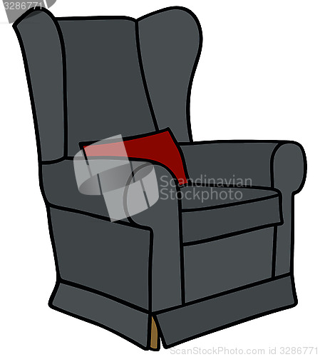 Image of Black armchair