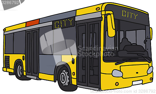 Image of Yellow city bus