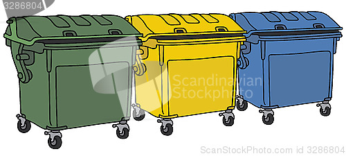 Image of Recycling containers