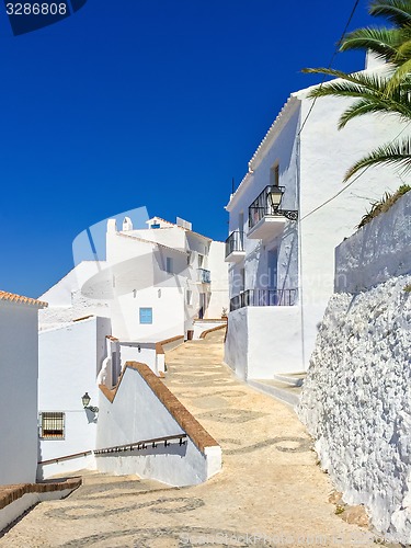 Image of White houses and blue sky of Andalusia