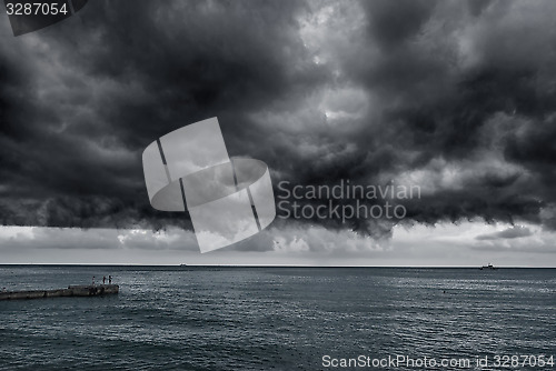 Image of Storm over the sea