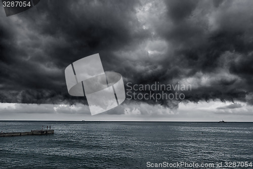 Image of Storm over the sea