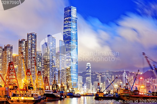 Image of Hong Kong at night