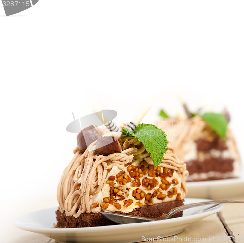 Image of chestnut cream cake dessert