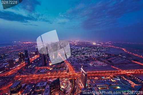 Image of Dubai night skylin