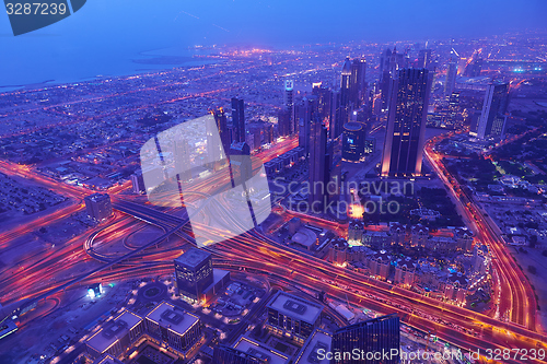 Image of Dubai night skylin