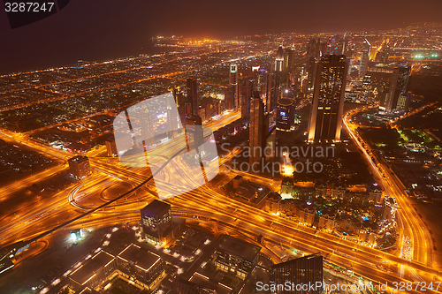 Image of Dubai night skylin