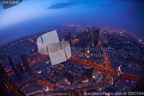 Image of Dubai night skylin