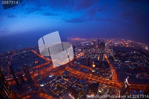 Image of Dubai night skylin