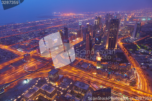 Image of Dubai night skylin