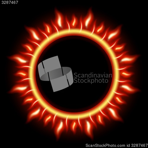 Image of Abstract Solar Eclipse. EPS 10