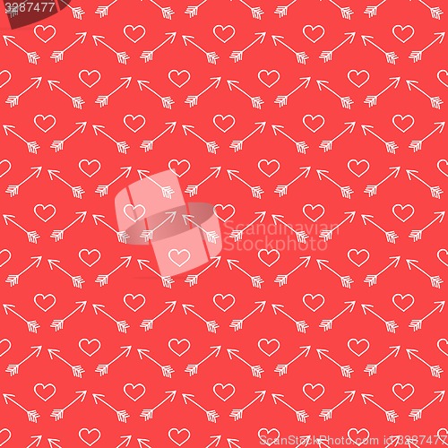 Image of Red and white love background