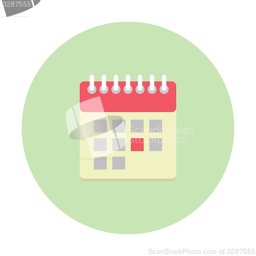 Image of Flat style calendar icon