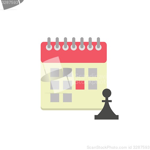 Image of Flat style calendar icon