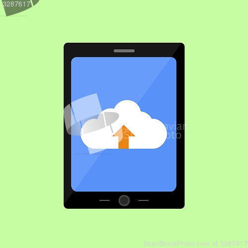Image of Flat style touch pad with cloud downloading