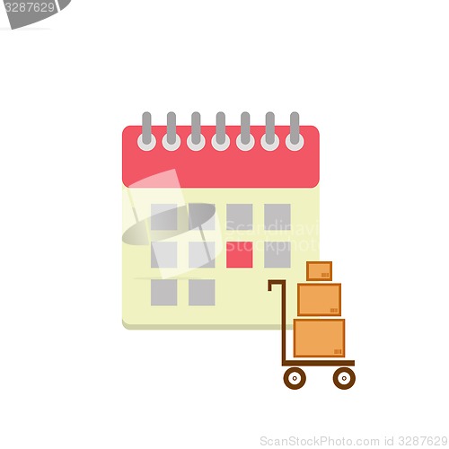 Image of Flat style calendar icon