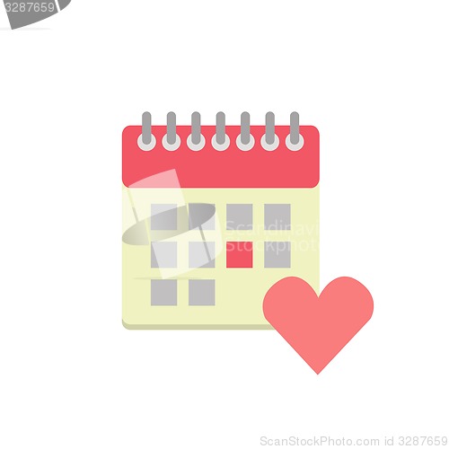 Image of Flat style calendar icon