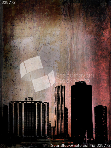 Image of Grunge buildings in Chicago