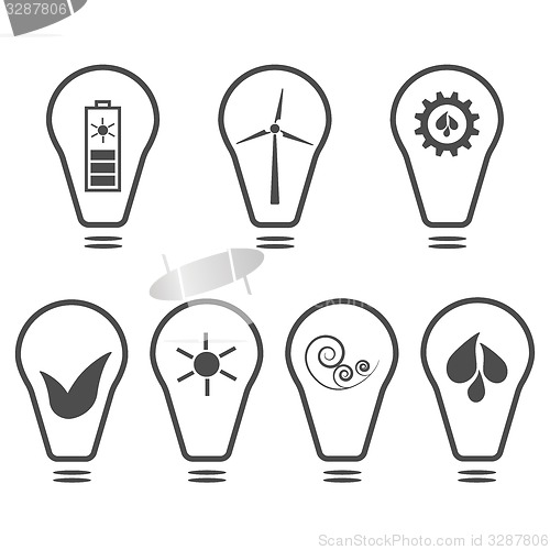 Image of Set of eco logos