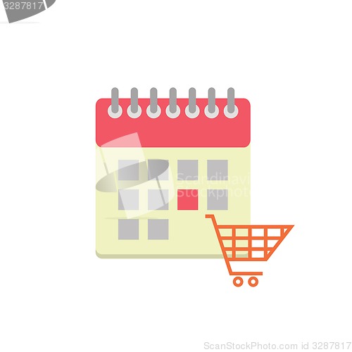 Image of Flat style calendar icon