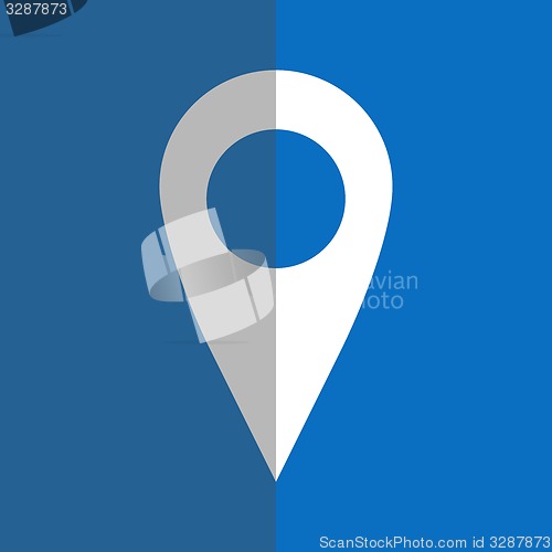 Image of Geo pin in flat style