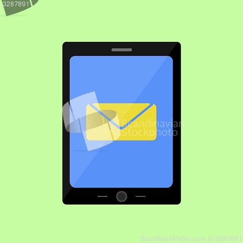 Image of Flat style touch pad with mail