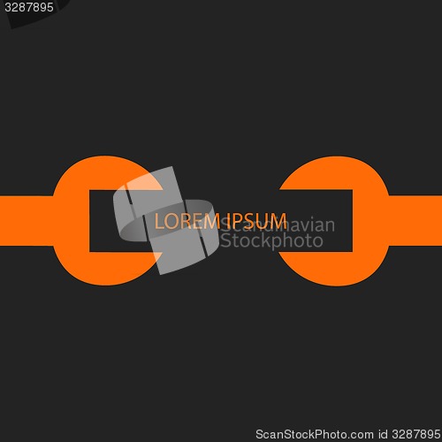Image of Orange spanners with copyspace on black