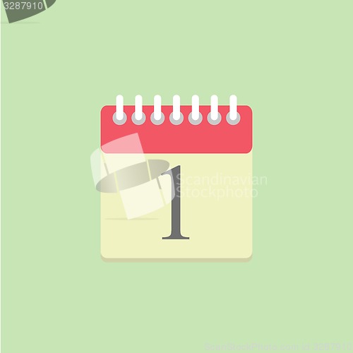 Image of Flat style calendar icon