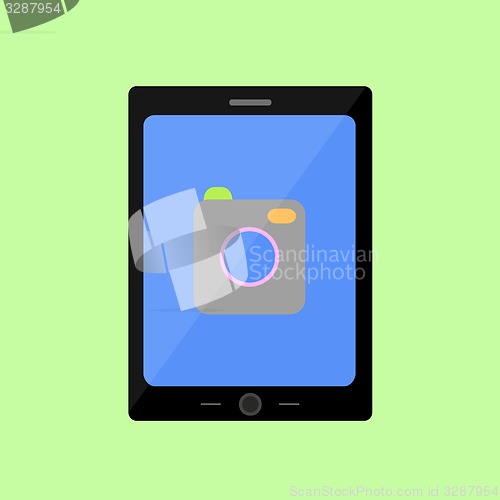 Image of Flat style touch pad with camera