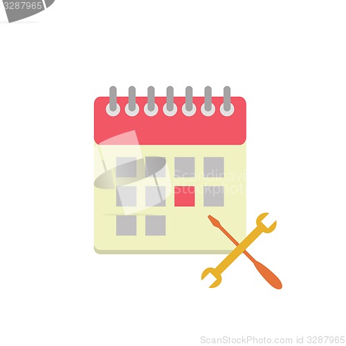 Image of Flat style calendar icon