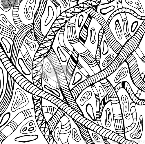 Image of Abstract illustration of snakes