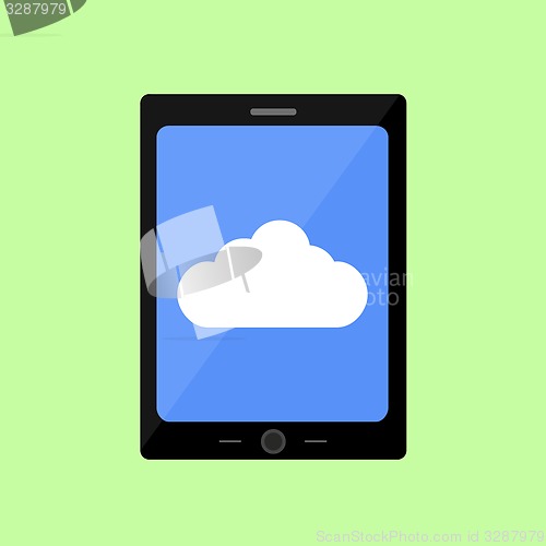 Image of Flat style touch pad with cloud