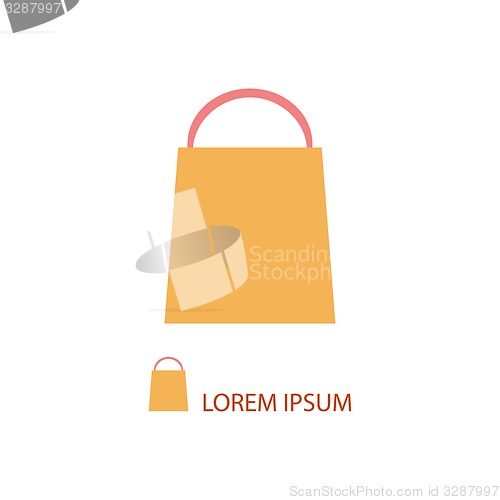 Image of Orange shopping bag