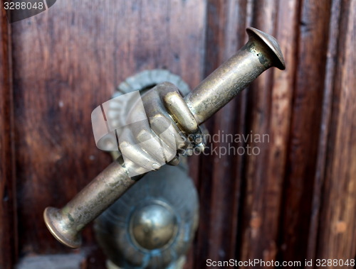 Image of antique door handle
