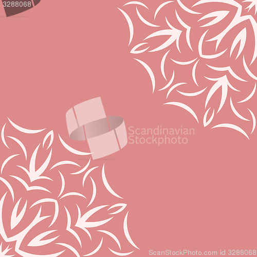 Image of Pink background with white flower pattern