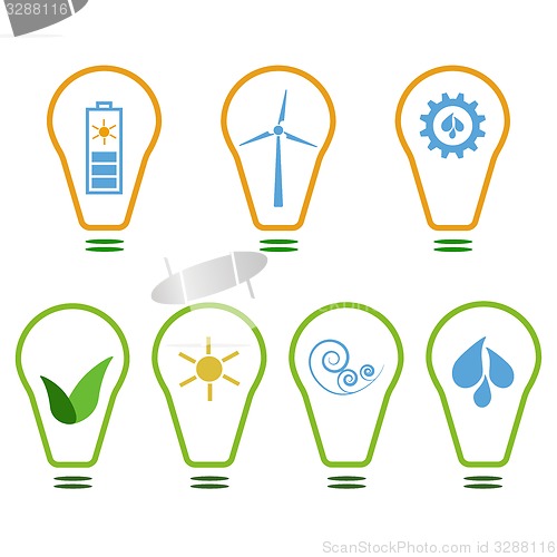 Image of Set of eco logos
