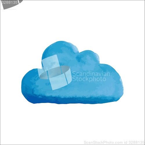 Image of Blue water color cloud