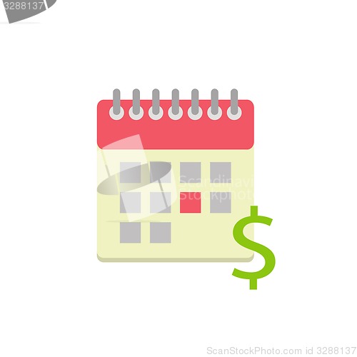 Image of Flat style calendar icon