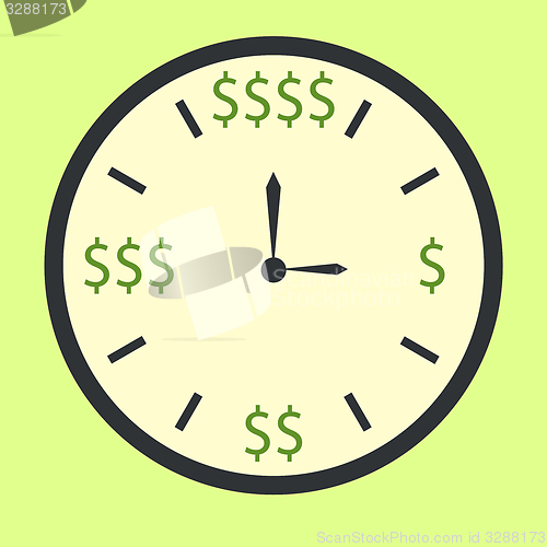 Image of Time is money concept