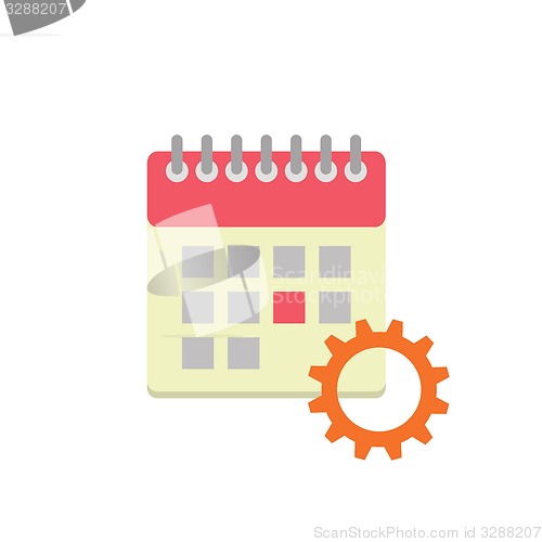 Image of Flat style calendar icon
