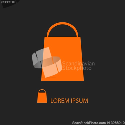 Image of Orange shopping bag