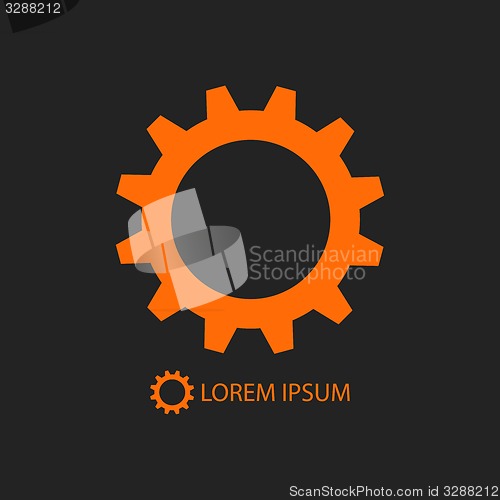Image of Orange gear wheel