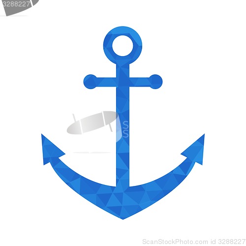 Image of Blue mosaic anchor