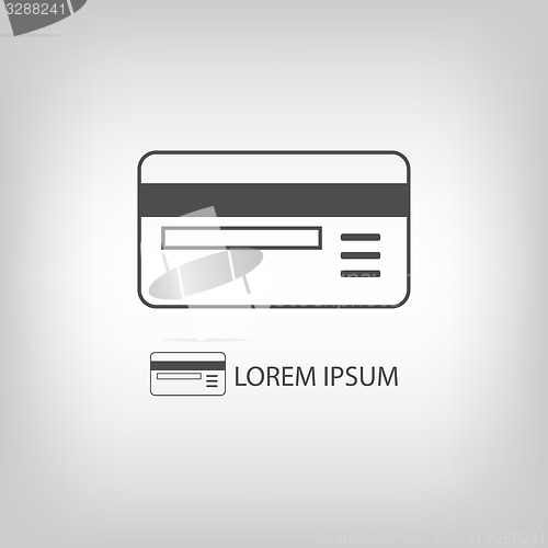 Image of Grey plastic card