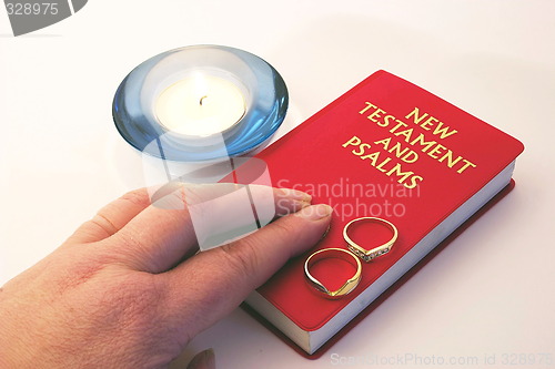 Image of blessing the rings