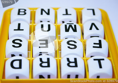 Image of letter cubes