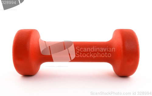 Image of Orange dumbbell