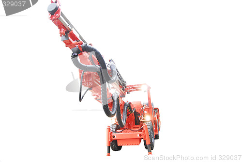 Image of heavy duty machine isolated