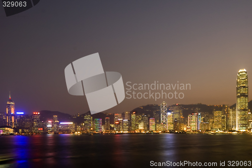 Image of Hong Kong skyline at dusk

