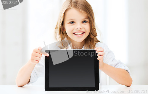 Image of girl with tablet pc at school